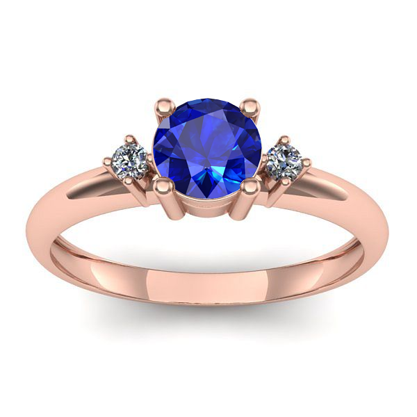 Inel cu safir rotund