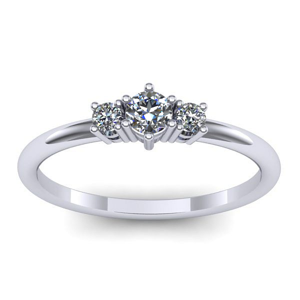 Inel de logodna cu diamant rotund