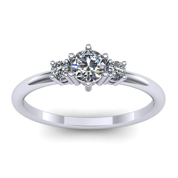 Inel de logodna cu diamant rotund