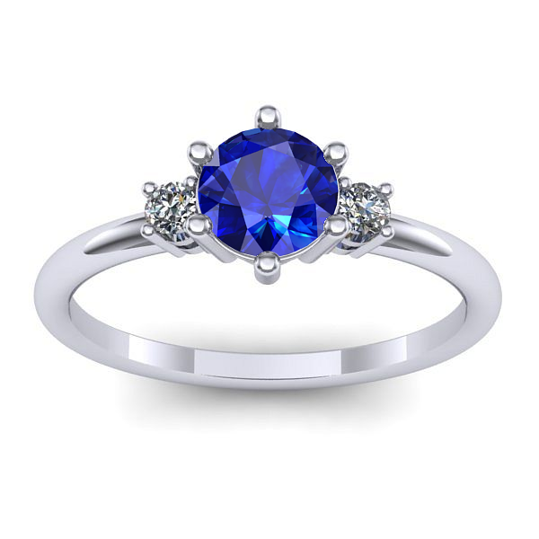 Inel cu safir rotund