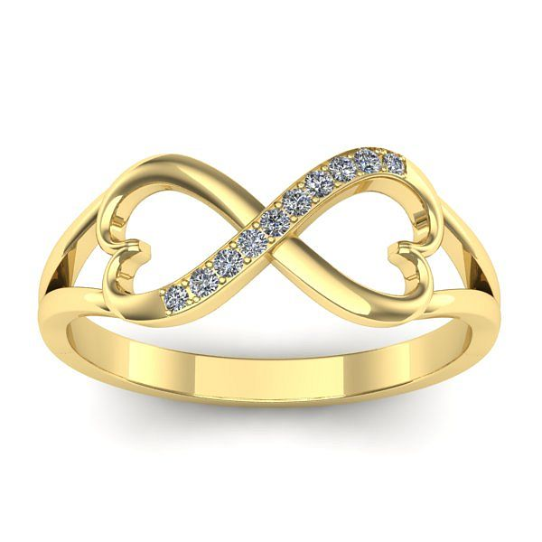 Inel cu diamante rotund