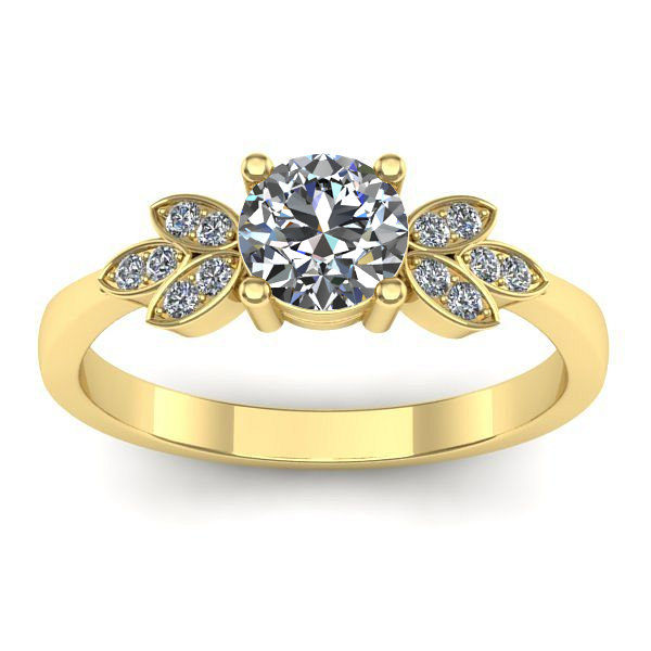 Inel logodna cu diamant de laborator rotund