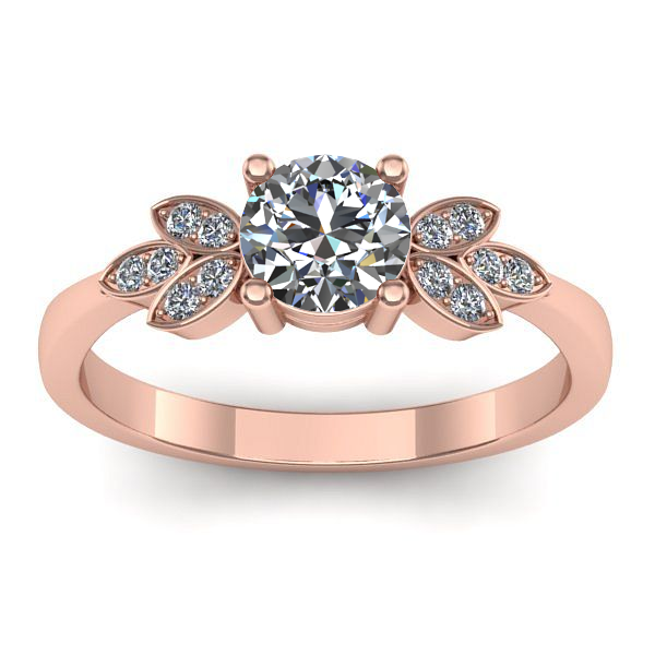 Inel de logodna cu safir alb rotund