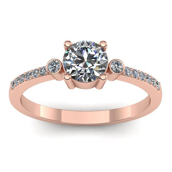 Inel logodna cu diamant de laborator rotund