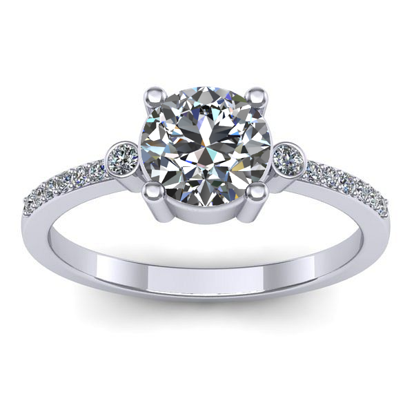 Inel logodna cu diamant de laborator rotund