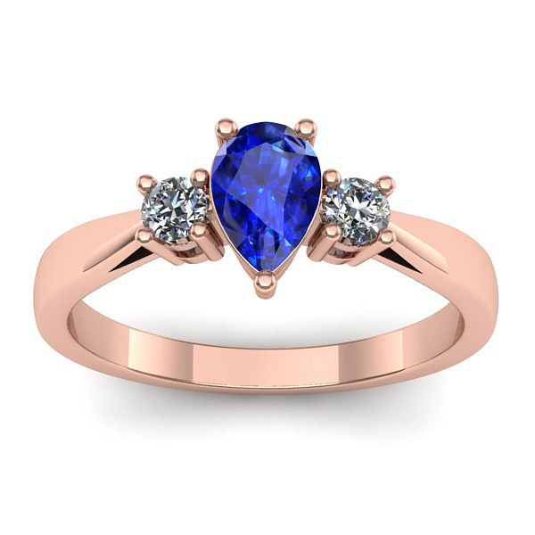 Inel de logodna cu safir lacrima