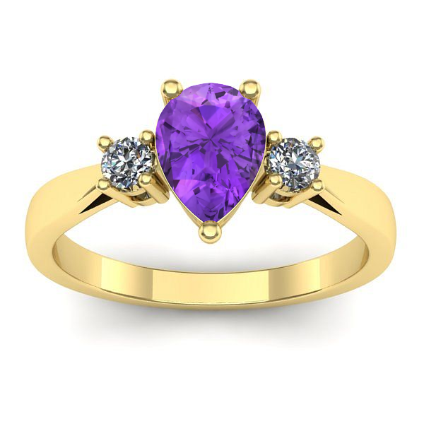 Inel cu ametist lacrima