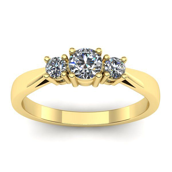 Inel de logodna cu diamant rotund