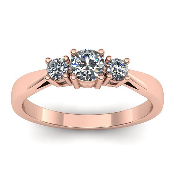 Inel de logodna cu diamant rotund