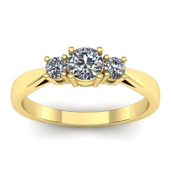 Inel de logodna cu diamant rotund