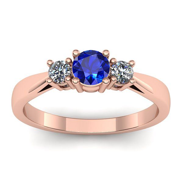 Inel cu safir rotund