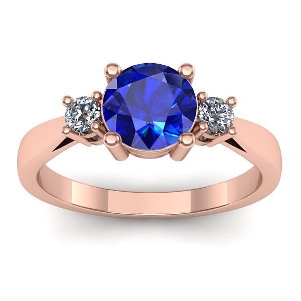 Inel cu safir rotund
