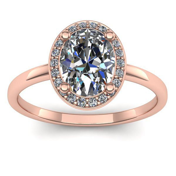 Inel de logodna cu safir alb oval