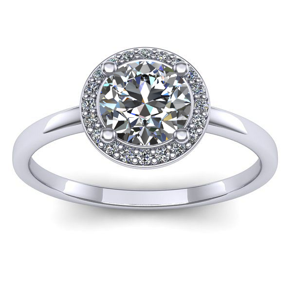 Inel logodna cu diamant de laborator rotund