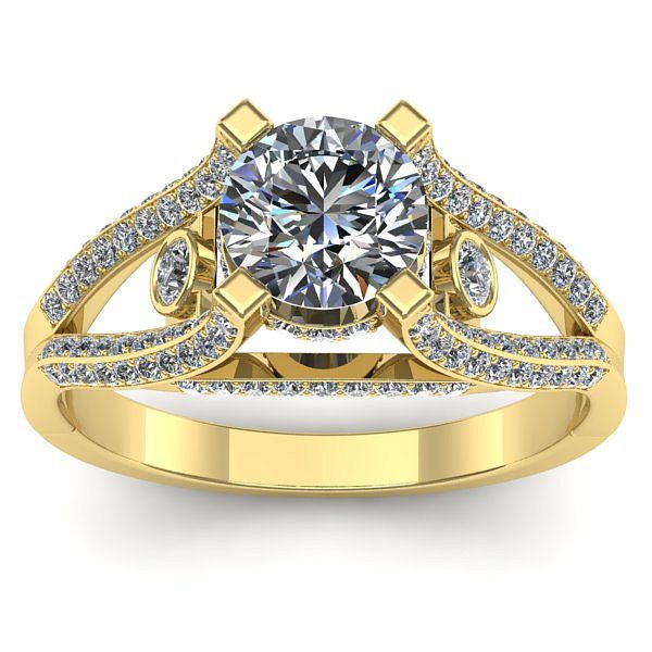 Inel logodna cu diamant de laborator rotund