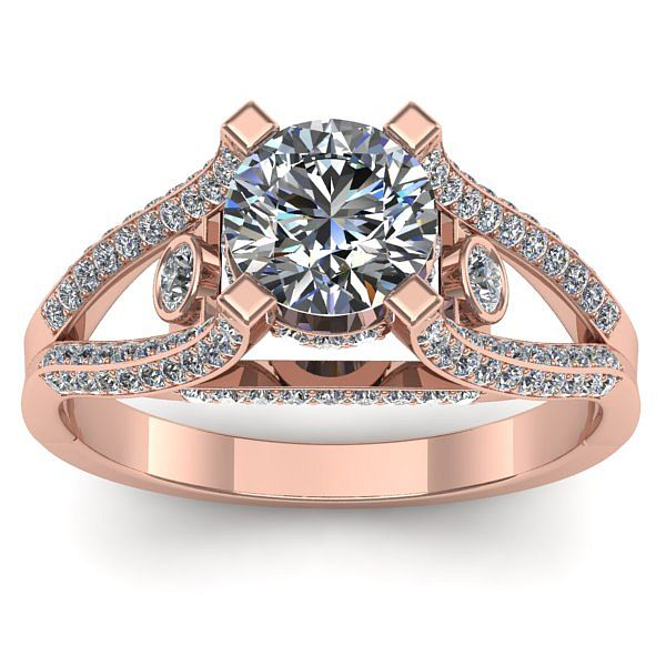 Inel logodna cu diamant de laborator rotund