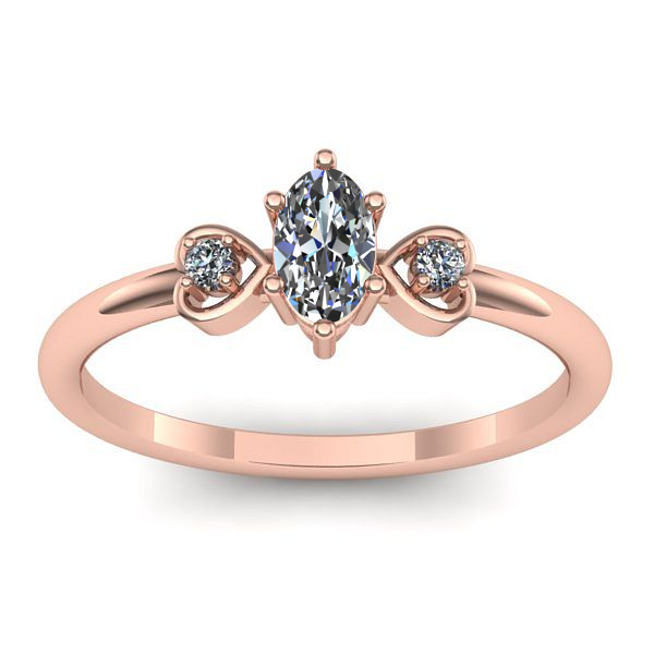 Inel cu safir alb oval