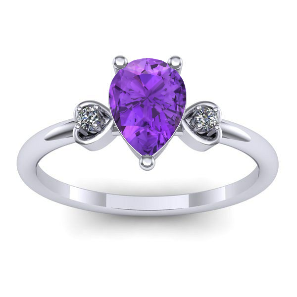 Inel cu ametist lacrima