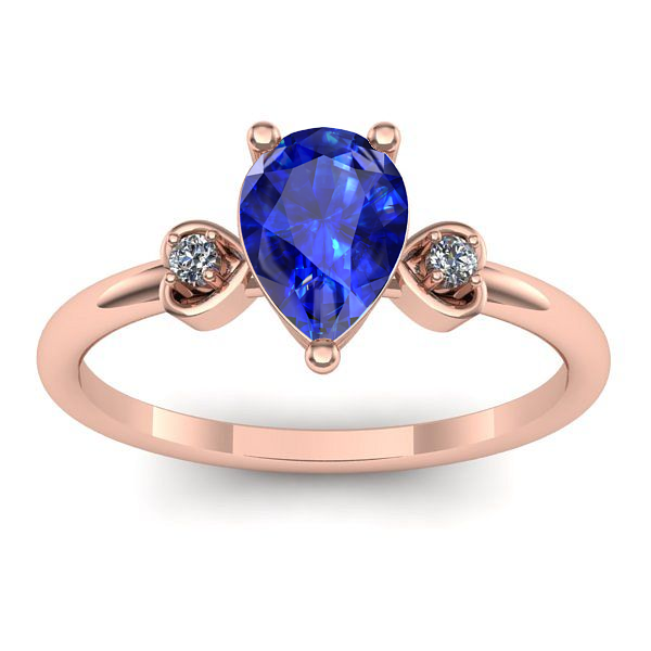 Inel de logodna cu safir lacrima