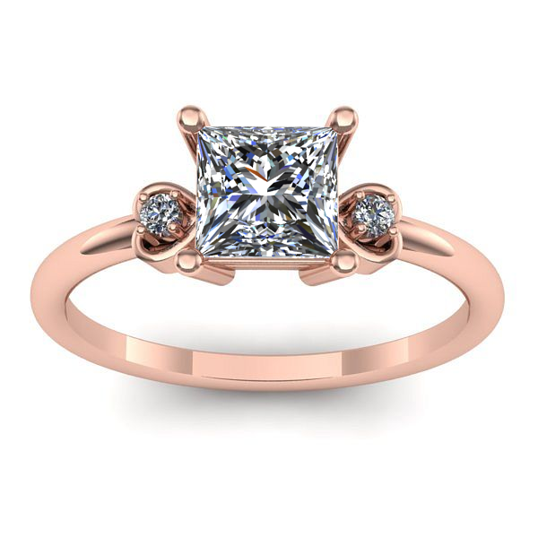 Inel de logodna cu diamant de laborator patrat