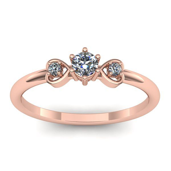 Inel de logodna cu safir alb rotund