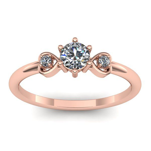 Inel de logodna cu diamant rotund