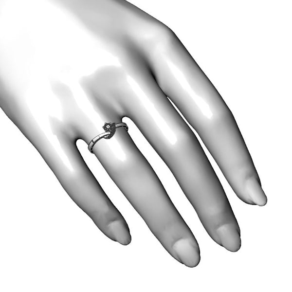 Inel logodna din aur galben