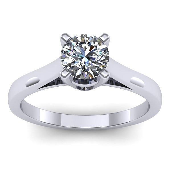 Inel de logodna cu diamant rotund