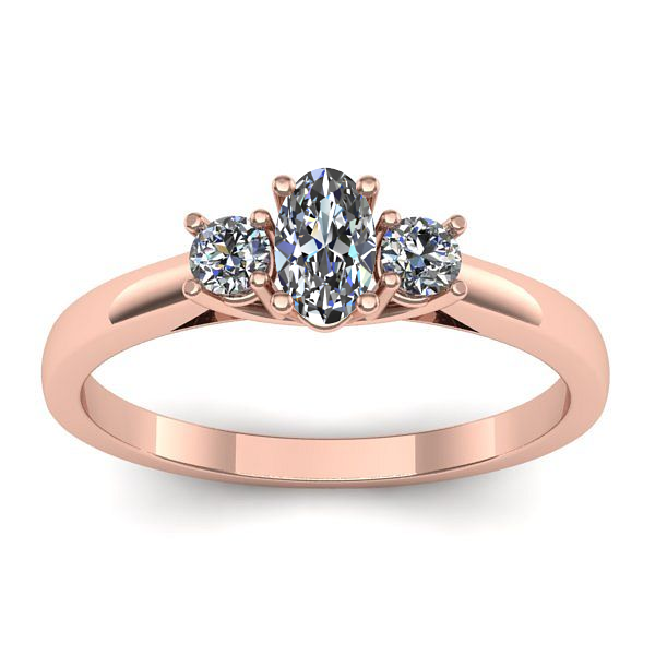 Inel de logodna cu safir alb oval