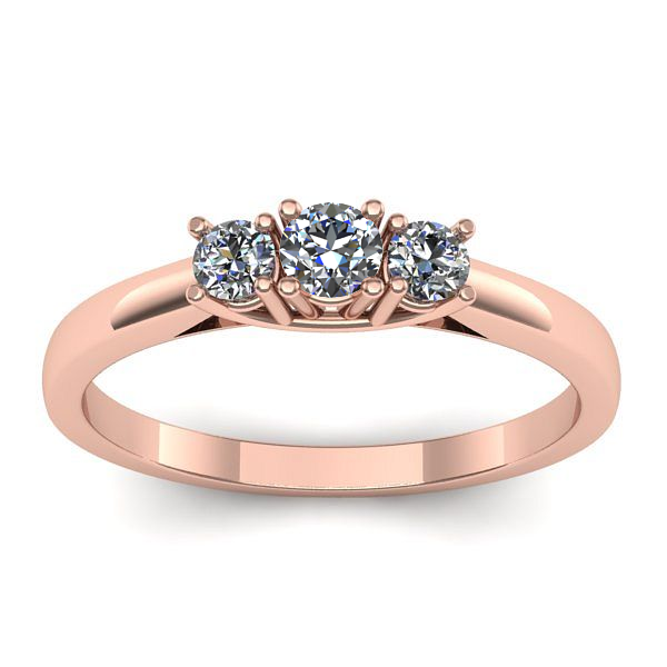 Inel de logodna cu safir alb rotund