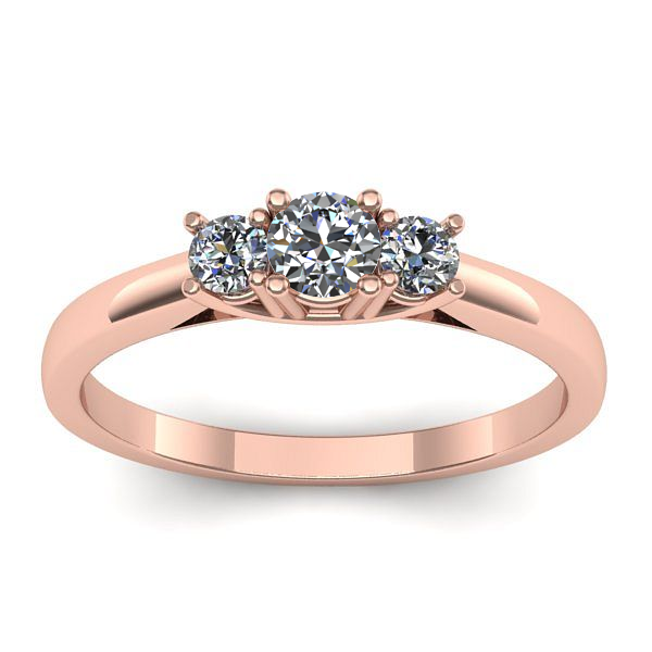 Inel logodna cu diamant rotund