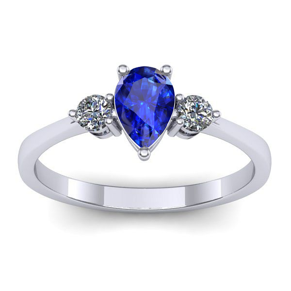 Inel de logodna cu safir lacrima