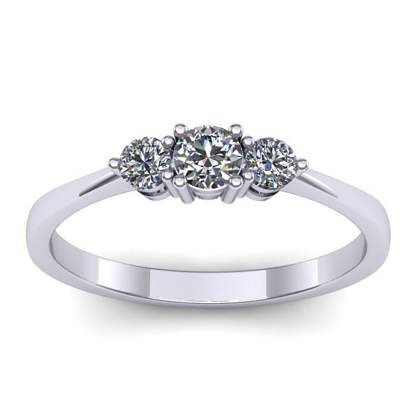 Inel logodna cu diamant rotund