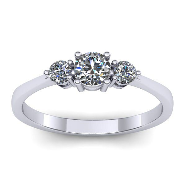 Inel de logodna cu diamant rotund
