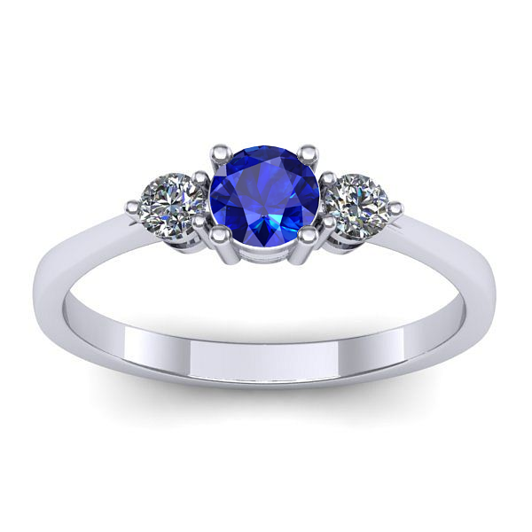 Inel cu safir rotund