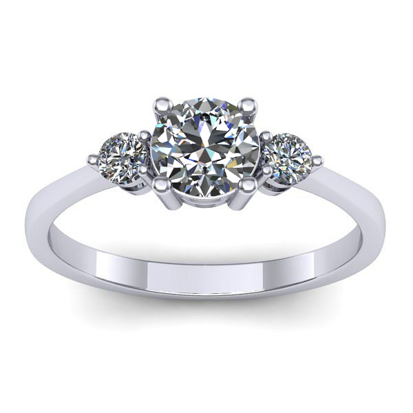 Inel de logodna cu diamant rotund