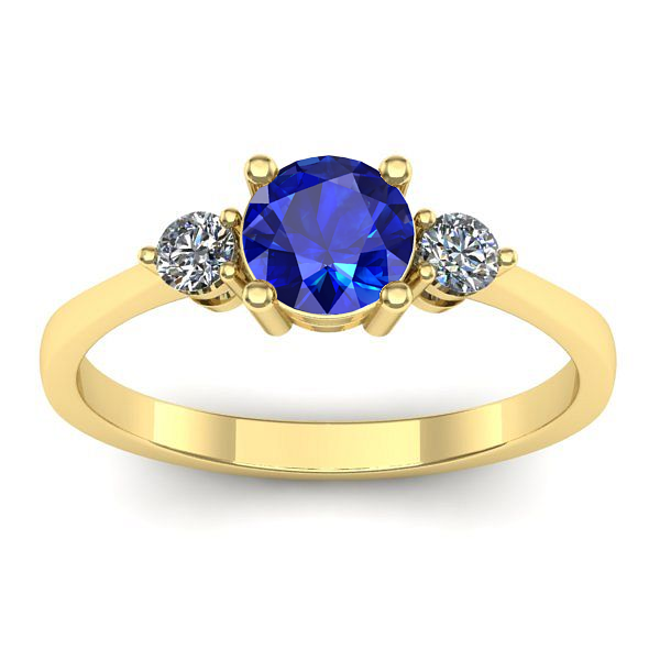 Inel cu safir rotund