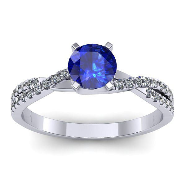 Inel cu safir rotund