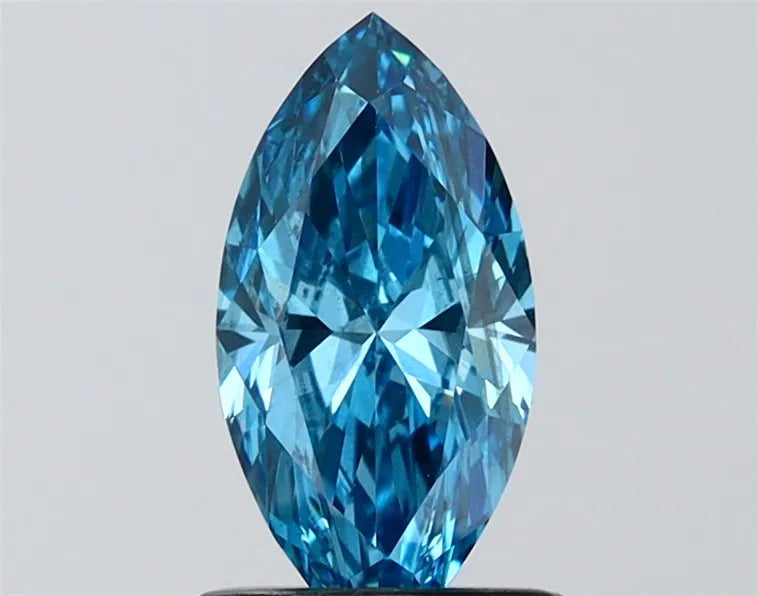 1.01ct Marquise Lab Grown Diamond (Colour Fancy Vivid Blue, Clarity VS2, IGI Certified)