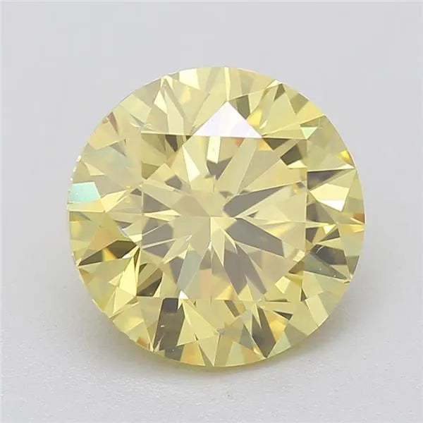 1.50ct Round Natural Diamond (Colour Fancy Vivid Yellow, Clarity VS1, Cut GD, GIA Certified)