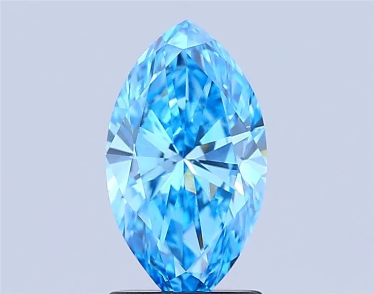 1.51ct Marquise Lab Grown Diamond (Colour Fancy Vivid Blue, Clarity VVS2, IGI Certified)