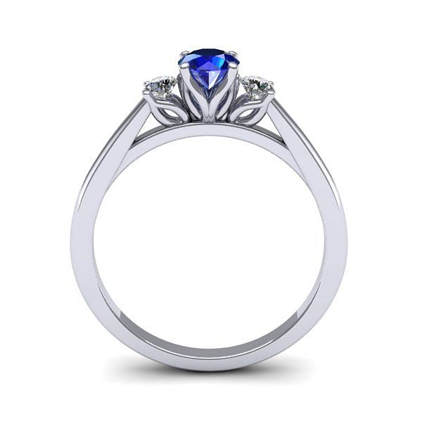 Inel 3stone cu safir