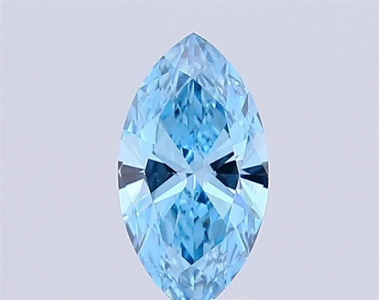 2.01ct Marquise Lab Grown Diamond (Colour Fancy Vivid Blue, Clarity VS1, IGI Certified)