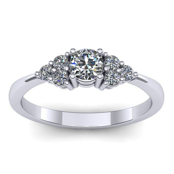 Inel de logodna cu diamant rotund