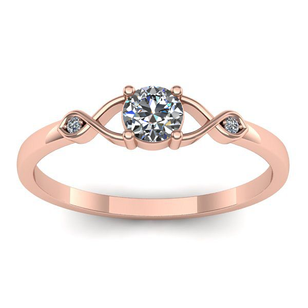 Inel de logodna cu diamant rotund