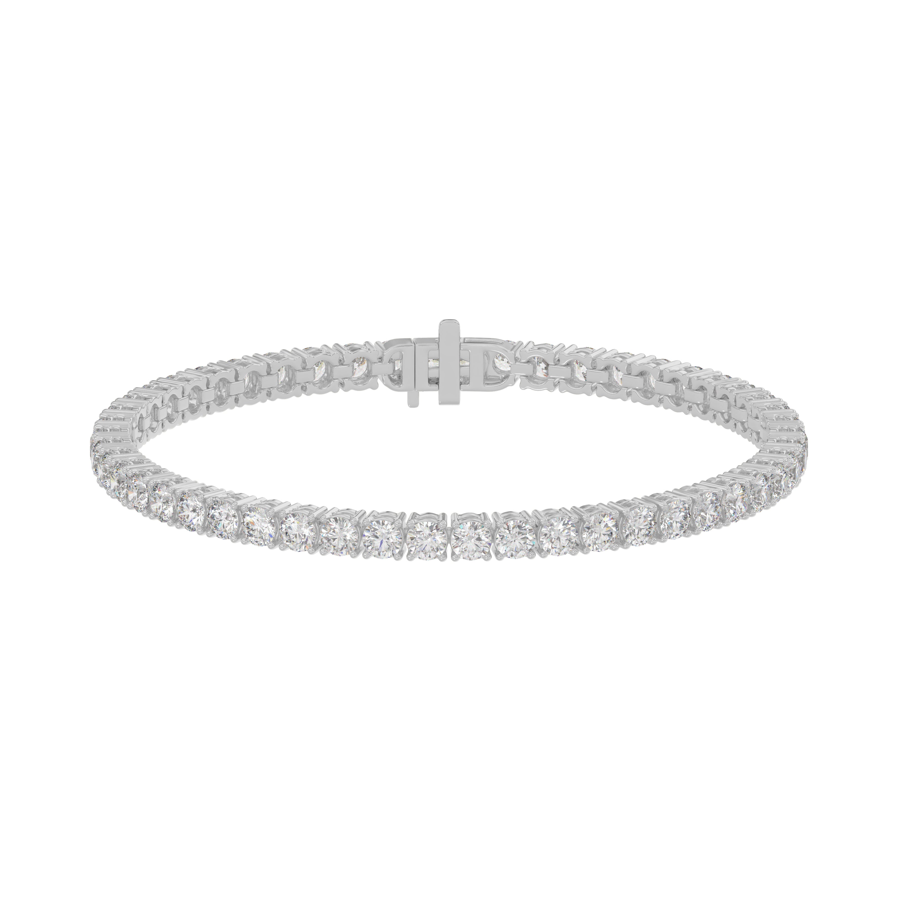 14K White Gold, angled view