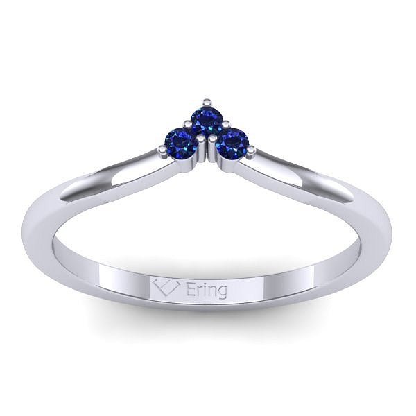 Inel cu safir rotund