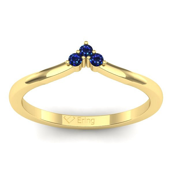 Inel cu safir rotund