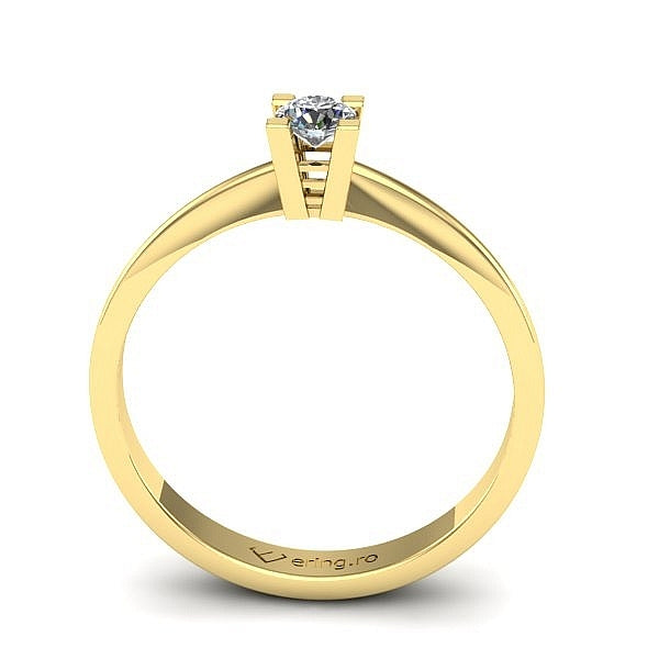 Inel logodna solitaire cu diamant