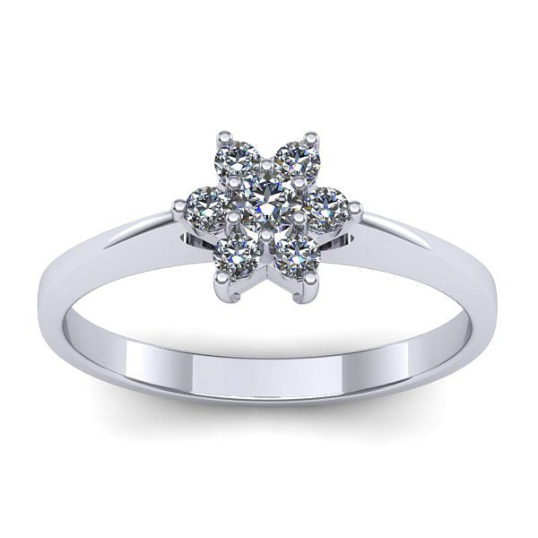 Inel de logodna cu diamant rotund